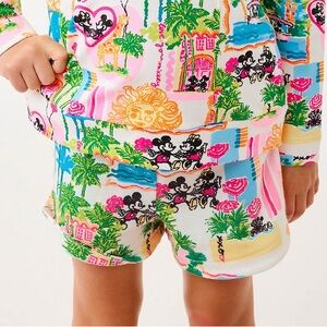 NWT Lilly Pulitzer girls mini kylar short multi Disney size S